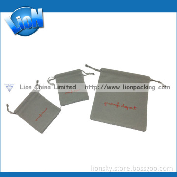 OEM&ODM Drawstring Velvet Pouch with Logo (R-134)